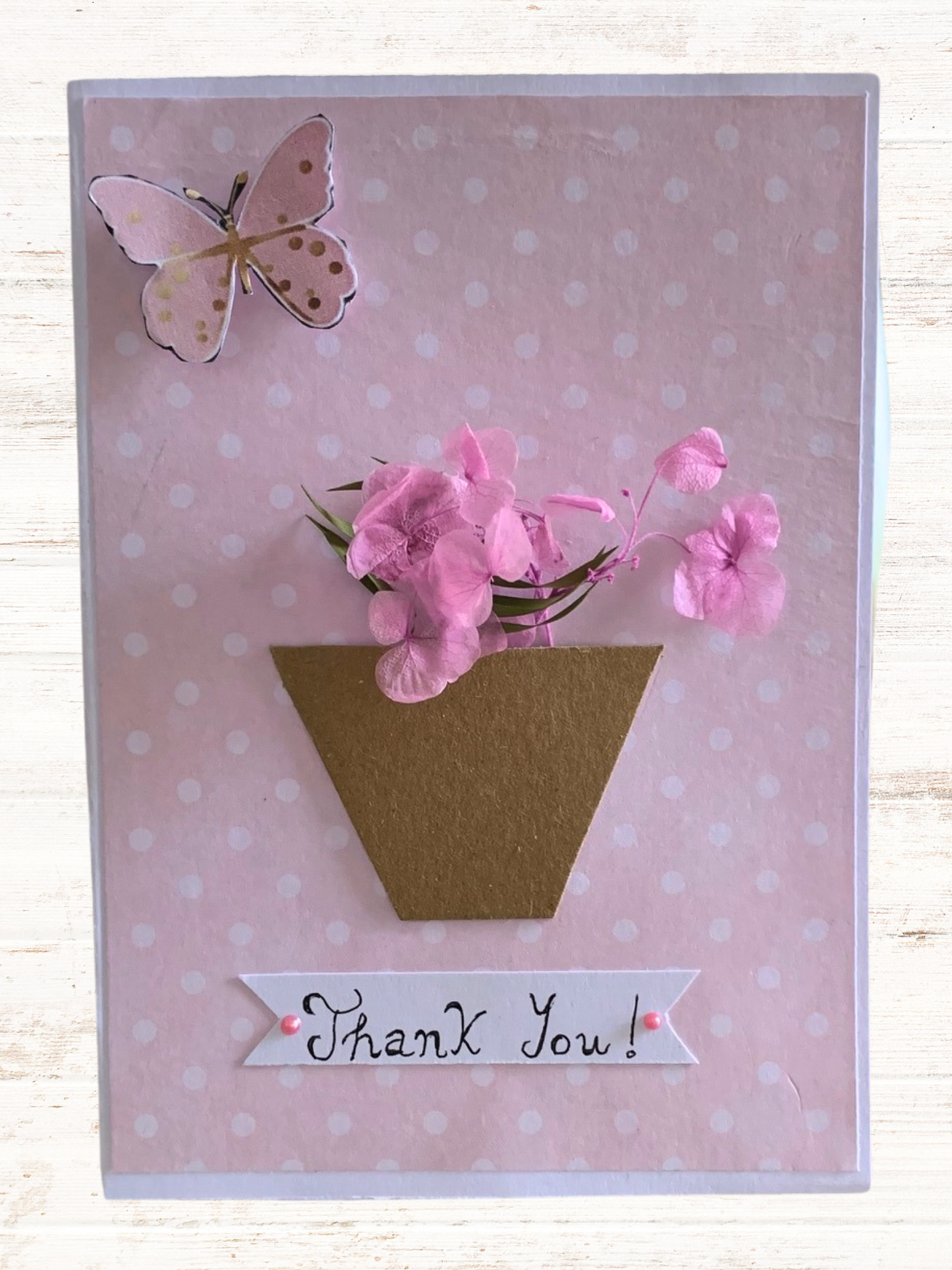 Scrapbook card 'Thank you'