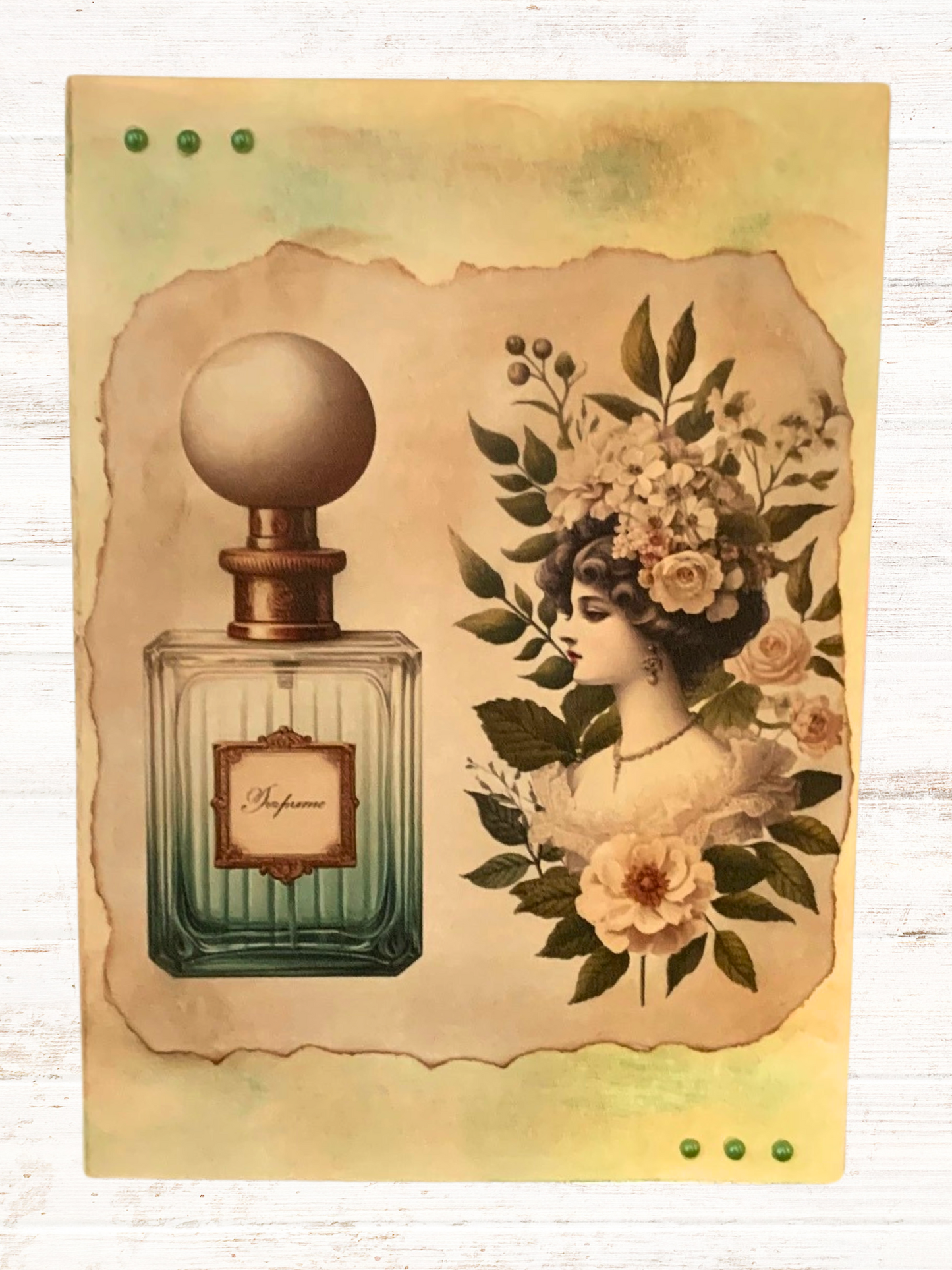 Scrapbook card 'Vintage perfume' no6