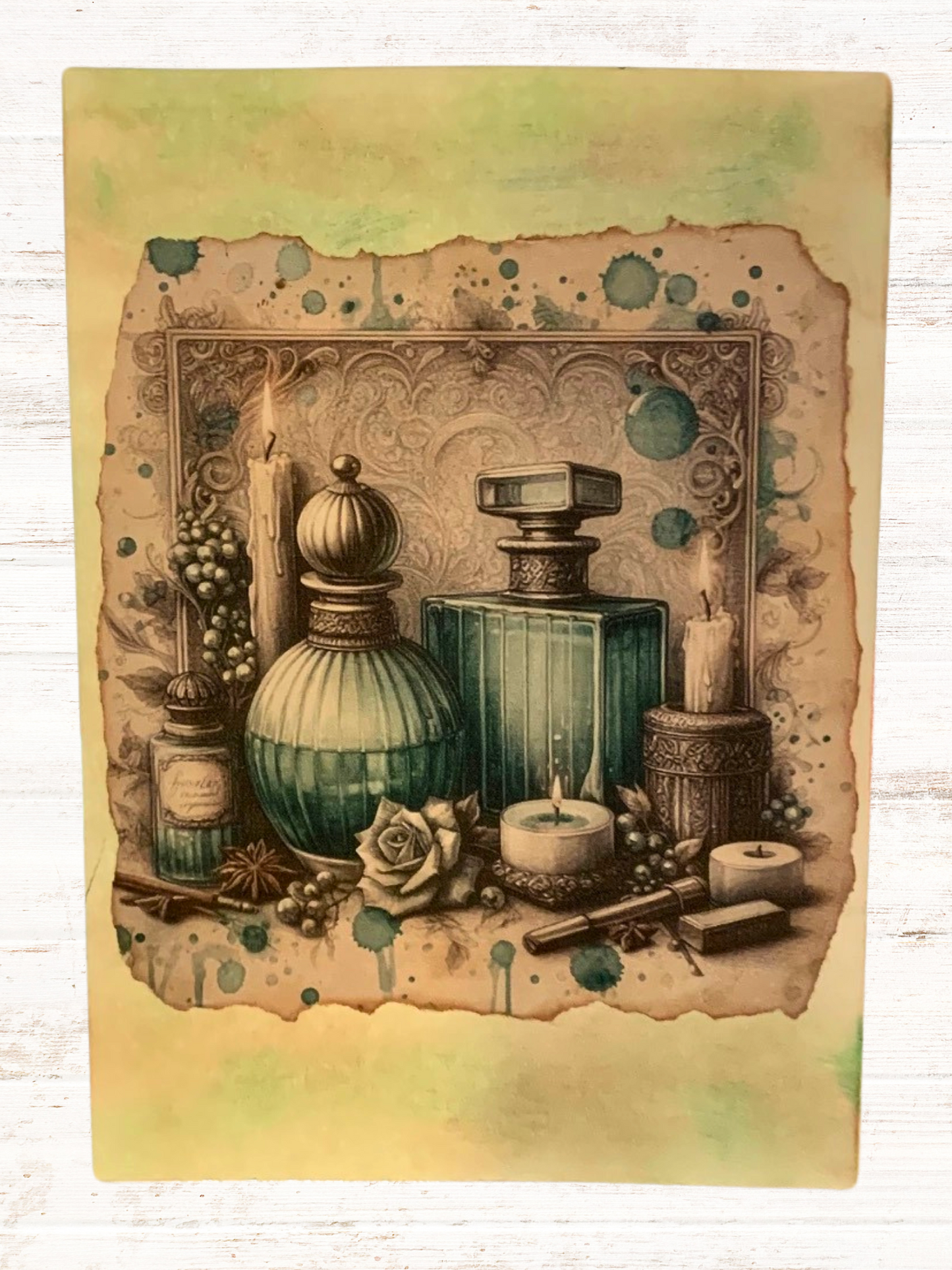 Scrapbook card 'Vintage perfume' no6