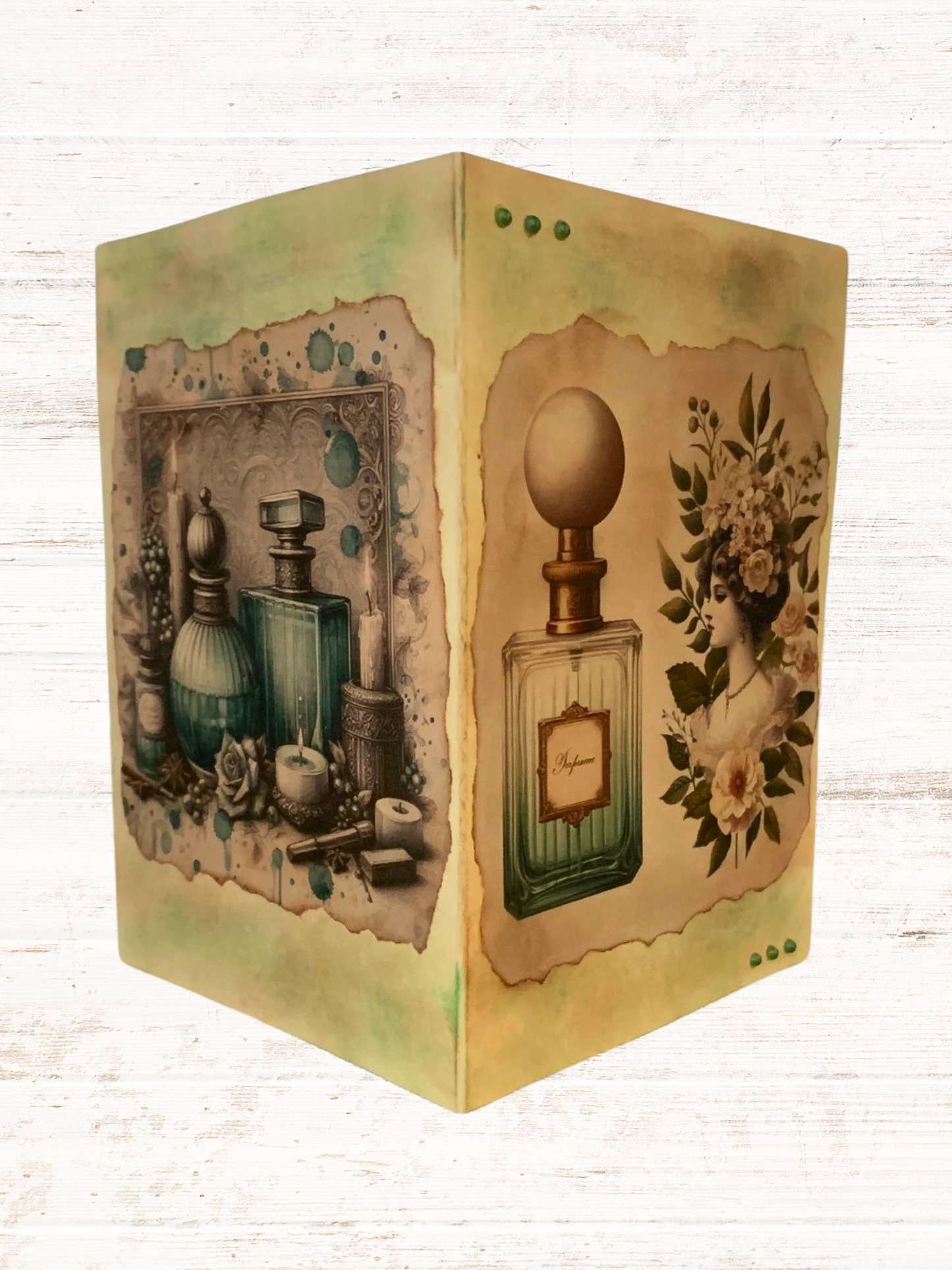 Scrapbook card 'Vintage perfume' no6